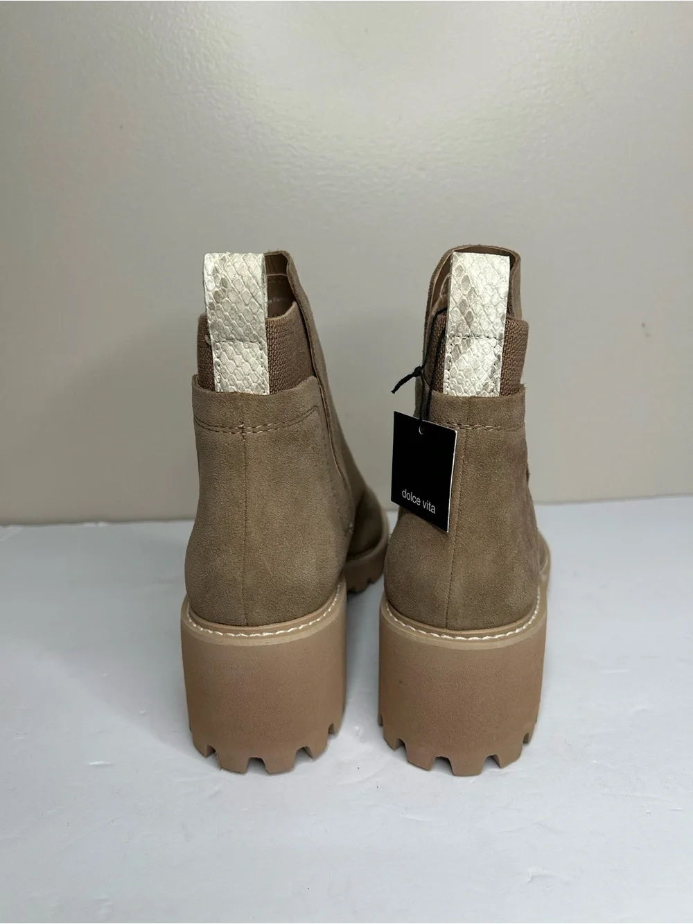 New Dolce Vita Women's Slip On Rancher Ankle Chelsea Boots 8